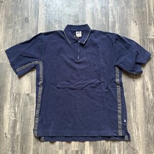 High Sierra Polo Shirt Half Zip Athletic Casual‎ Blue Gray XL